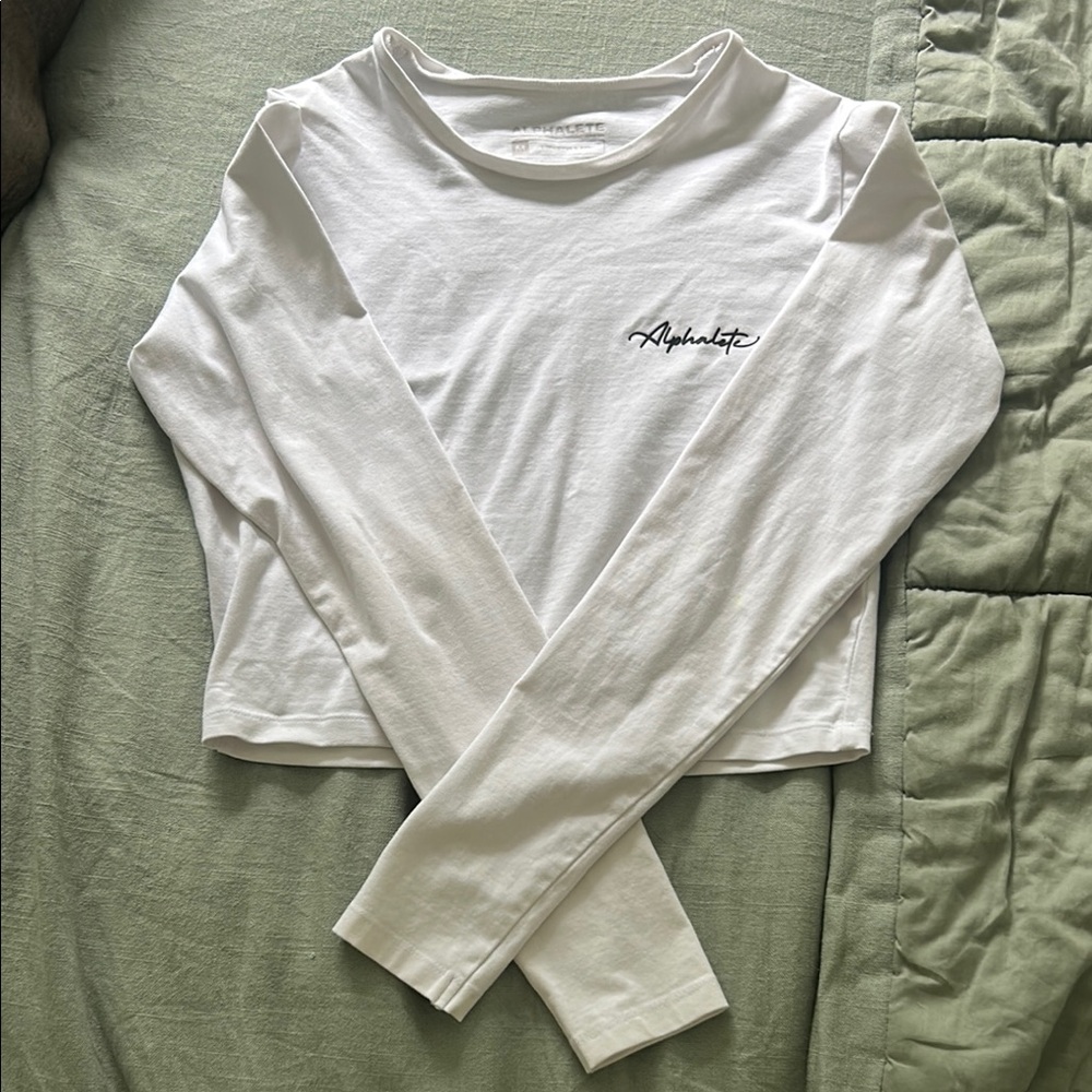 Alphalete White Long Sleeve
